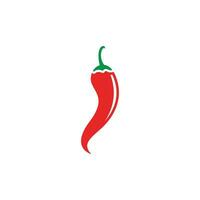 rode hete natuurlijke chili pictogram vectorillustratie vector