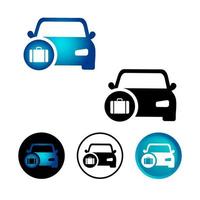 abstracte zakelijke auto icon set vector