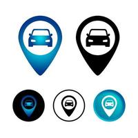 abstracte auto placeholder icon set vector