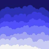 wolken in de blauw lucht. sjabloon lucht achtergrond. vector illustratie