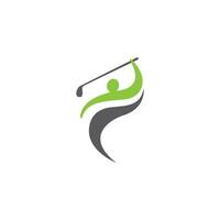 golf logo sjabloon icoon ontwerp vector