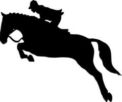 paard silhouet vector Aan wit achtergrond