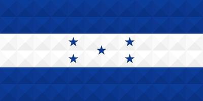 artistieke vlag van honduras met geometrisch golfconcept art design vector