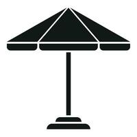 buitenshuis parasol icoon gemakkelijk vector. metaal zomer plan vector