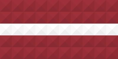 artistieke vlag van letland met geometrisch golfconcept art design vector