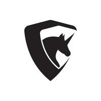 eenhoorn logo icoon, vector illustratie ontwerp
