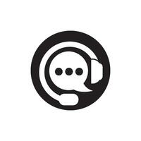 telefoontje centrum logo icoon, vector illustratie ontwerp