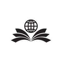 bibliotheek logo icoon, vector illustratie ontwerp