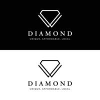 creatief luxe diamant logo sjabloon ontwerp. logo voor bedrijf, sieraden, merk en bedrijf. vector