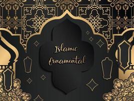 islamitische decoratieve achtergrond vector