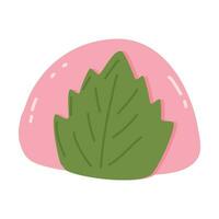 mochi sakura aardbei daifuku of ichigo daifuku mochi vector