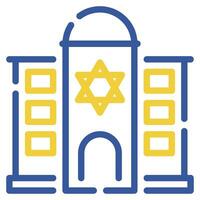 synagoge illustratie pictogrammen voor web, app, infografisch, enz vector