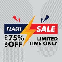 flash verkoop moderne banner promotionele sjabloon vector