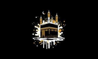 kaaba plons vector illustratie vlak ontwerp