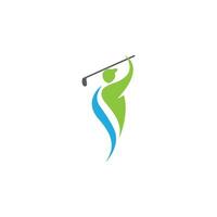 golf logo sjabloon icoon ontwerp vector