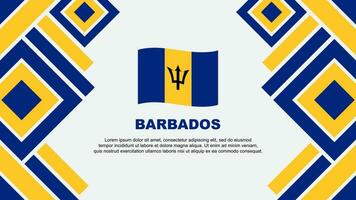 Barbados vlag abstract achtergrond ontwerp sjabloon. Barbados onafhankelijkheid dag banier behang vector illustratie. Barbados