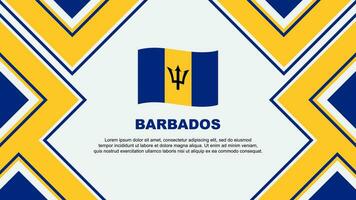Barbados vlag abstract achtergrond ontwerp sjabloon. Barbados onafhankelijkheid dag banier behang vector illustratie. Barbados vector