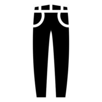 jeans vector pictogram geïsoleerd op een witte achtergrond