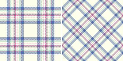 Schotse ruit structuur vector van textiel controleren kleding stof met een plaid achtergrond patroon naadloos.