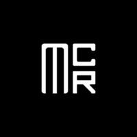 mcr brief logo vector ontwerp, mcr gemakkelijk en modern logo. mcr luxueus alfabet ontwerp