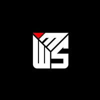 mws brief logo vector ontwerp, mws gemakkelijk en modern logo. mws luxueus alfabet ontwerp