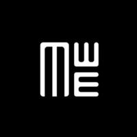 mwe brief logo vector ontwerp, mwe gemakkelijk en modern logo. mwe luxueus alfabet ontwerp