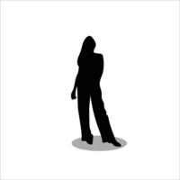 vrouw silhouet vector