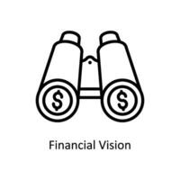 financieel visie vector schets icoon ontwerp illustratie. bedrijf en beheer symbool Aan wit achtergrond eps 10 het dossier