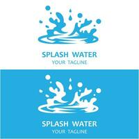 plons water logo vector icoon illustratie ontwerp