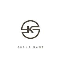 brief k logo ontwerp sjabloon. minimalistische bedrijf logo. vector