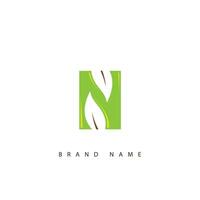 n alfabet brief logo icoon in zwart en wit. vector