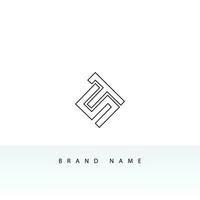 creatief en minimalistische brief st ts logo ontwerp icoon, bewerkbare in vector formaat in zwart en wit kleur