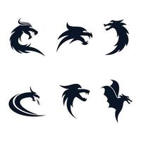 dragon head logo afbeeldingen vector