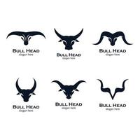 bull head logo afbeeldingen vector