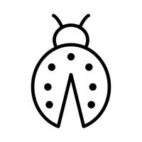 lady bug vector pictogram