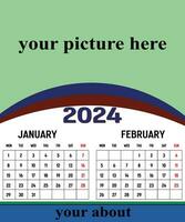 2024 kalender ontwerp vector