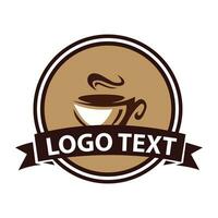 koffie winkel vector logo ontwerp