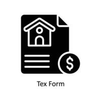 belasting het formulier vector solide icoon ontwerp illustratie. bedrijf en beheer symbool Aan wit achtergrond eps 10 het dossier