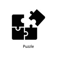 puzzel vector solide icoon ontwerp illustratie. bedrijf en beheer symbool Aan wit achtergrond eps 10 het dossier