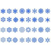 sneeuwvlok icoon vector set. winter illustratie teken verzameling. Kerstmis symbool of logo.