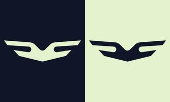 zwart Vleugels vector logo icoon. vleugel kenteken. zwart vleugel kenteken. vector illustratie.