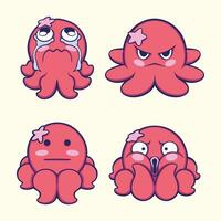 schattig Octopus ontwerp vector kunst