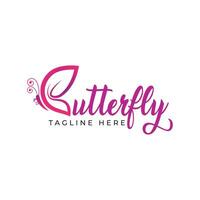 vlinder logo ontwerp vector sjabloon, vlinder logo voor mooi en spa bedrijf