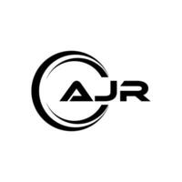 ajr brief logo ontwerp, inspiratie voor een uniek identiteit. modern elegantie en creatief ontwerp. watermerk uw succes met de opvallend deze logo. vector