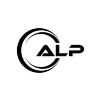 alp brief logo ontwerp, inspiratie voor een uniek identiteit. modern elegantie en creatief ontwerp. watermerk uw succes met de opvallend deze logo. vector