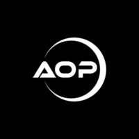 aop brief logo ontwerp, inspiratie voor een uniek identiteit. modern elegantie en creatief ontwerp. watermerk uw succes met de opvallend deze logo. vector