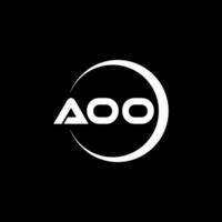 aooo brief logo ontwerp, inspiratie voor een uniek identiteit. modern elegantie en creatief ontwerp. watermerk uw succes met de opvallend deze logo. vector