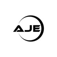 aje brief logo ontwerp, inspiratie voor een uniek identiteit. modern elegantie en creatief ontwerp. watermerk uw succes met de opvallend deze logo. vector