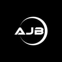 ajb brief logo ontwerp, inspiratie voor een uniek identiteit. modern elegantie en creatief ontwerp. watermerk uw succes met de opvallend deze logo. vector