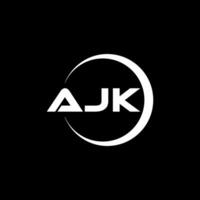 ajk brief logo ontwerp, inspiratie voor een uniek identiteit. modern elegantie en creatief ontwerp. watermerk uw succes met de opvallend deze logo. vector